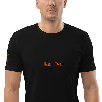 "Time = Time" organic cotton t-shirt - Limited Edition 1 of 1